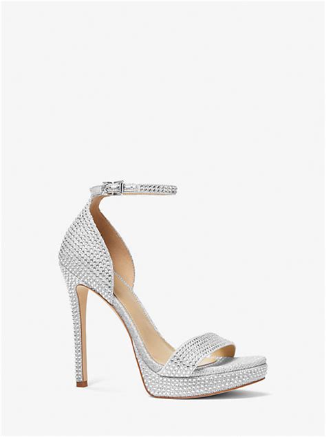 michael kors hutton chain mesh sandal|Hutton Embellished Chain.